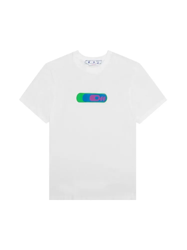Футболка мужская Off-White High Weed с контрастным принтом — изображение 1 из 2, белый