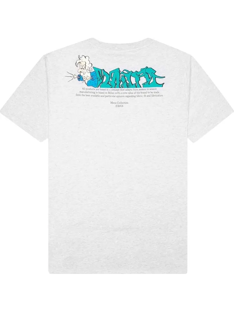 Футболка мужская Off-White Off Graffiti с принтом — изображение 2 из 2, серый
