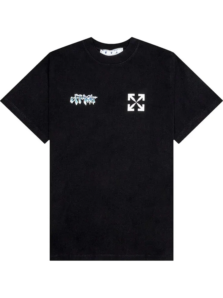 Футболка мужская Off-White 90's свободного кроя — изображение 1 из 2, черный