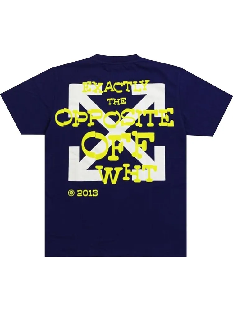 Футболка мужская Off-White Opposite Arrow хлопковая приталенная — изображение 2 из 2, фиолетовый