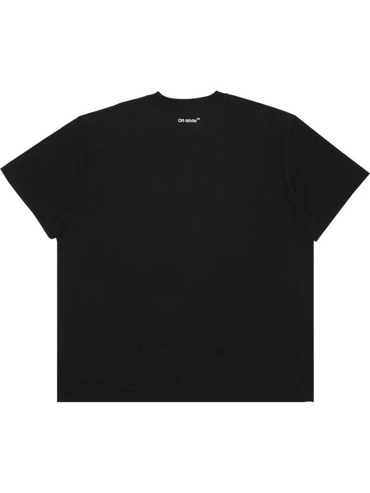 Футболка мужская Off-White Monalisa свободного кроя — изображение 2 из 3, черный