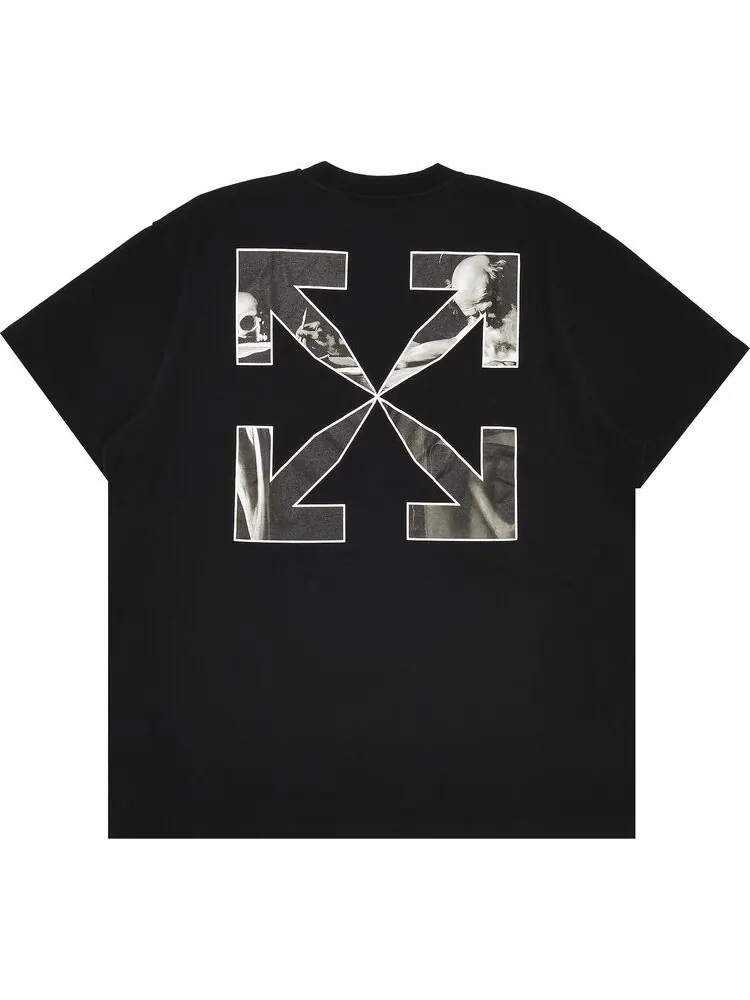 Футболка мужская Off-White Caravag Arrow с логотипом — изображение 2 из 3, черный