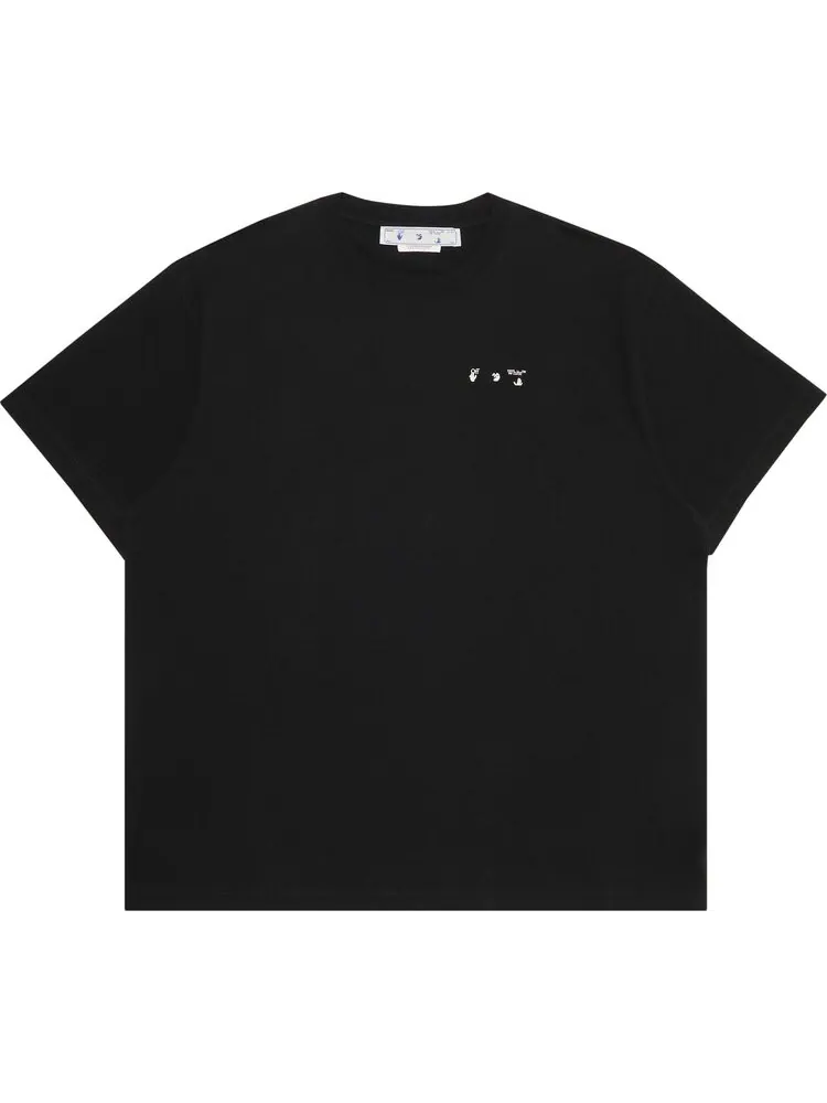 Футболка мужская Off-White Caravag Paint с принтом — изображение 1 из 3, черный