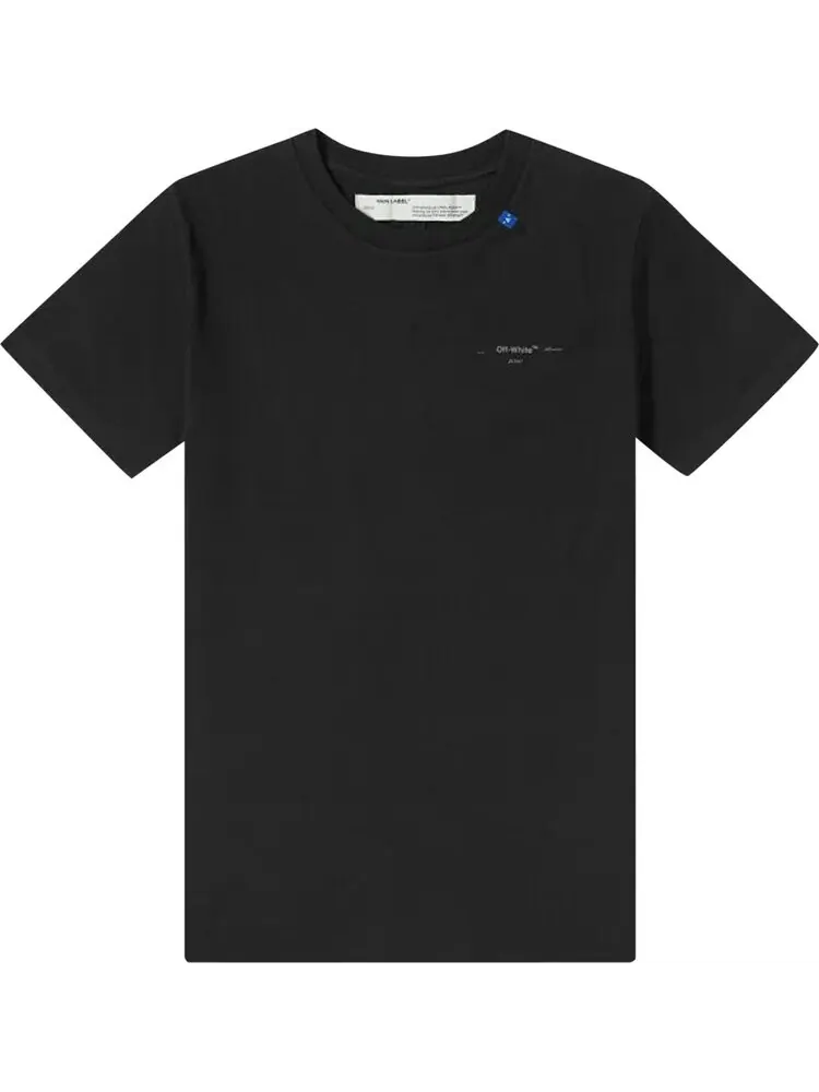 Футболка мужская Off-White Unfinished свободного кроя — изображение 1 из 1, черный