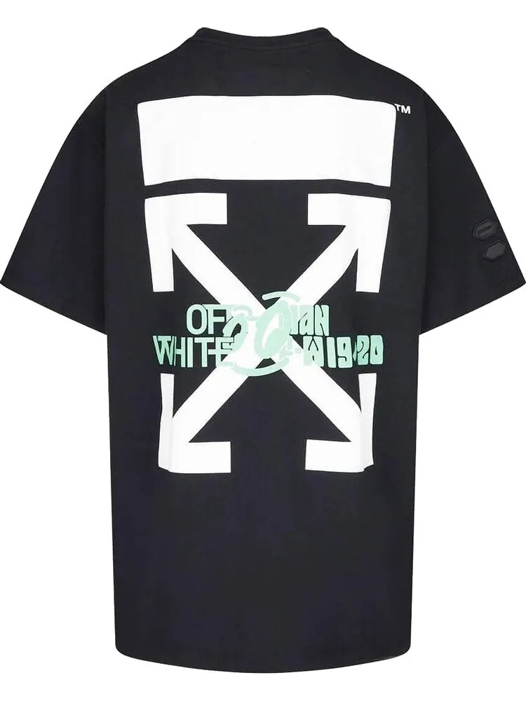 Футболка мужская Off-White Waterfall свободного кроя — изображение 2 из 2, черный/мультиколор