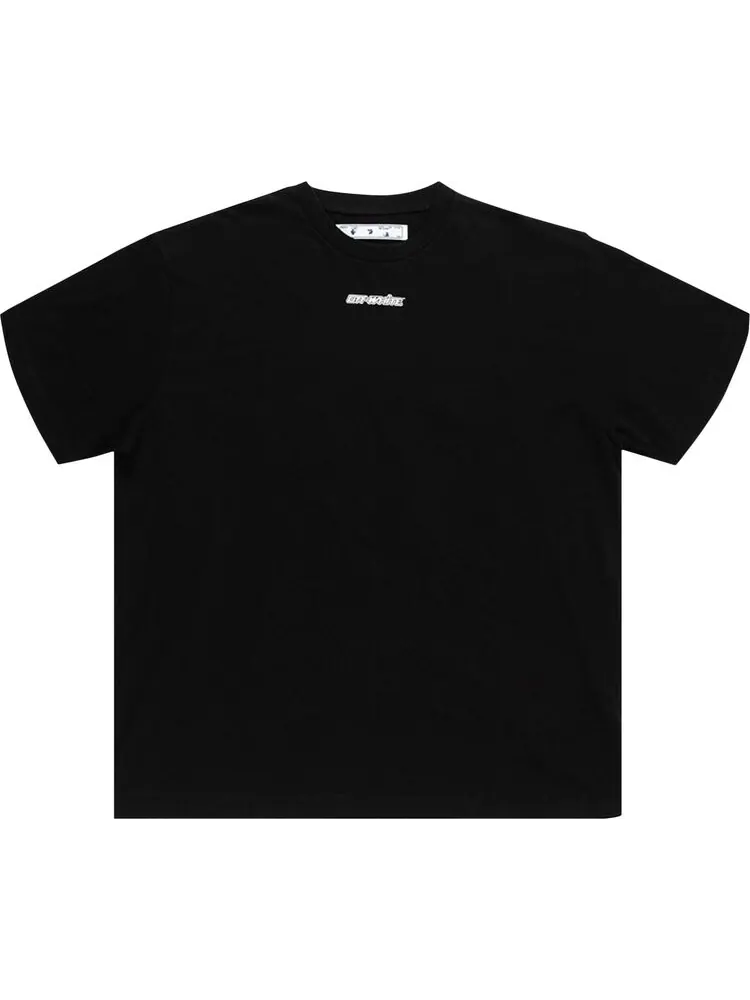 Футболка мужская Off-White Marker с индустриальным дизайном — изображение 1 из 2, черный