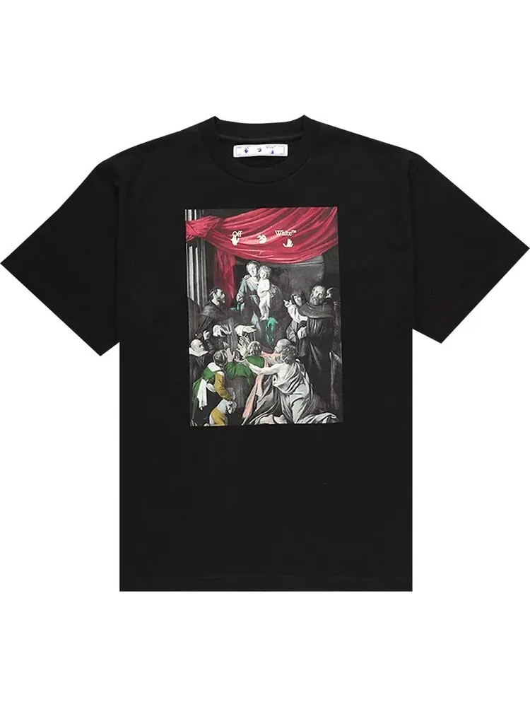 Футболка мужская Off-White Caravaggio Paint с рисунком — изображение 1 из 2, черный
