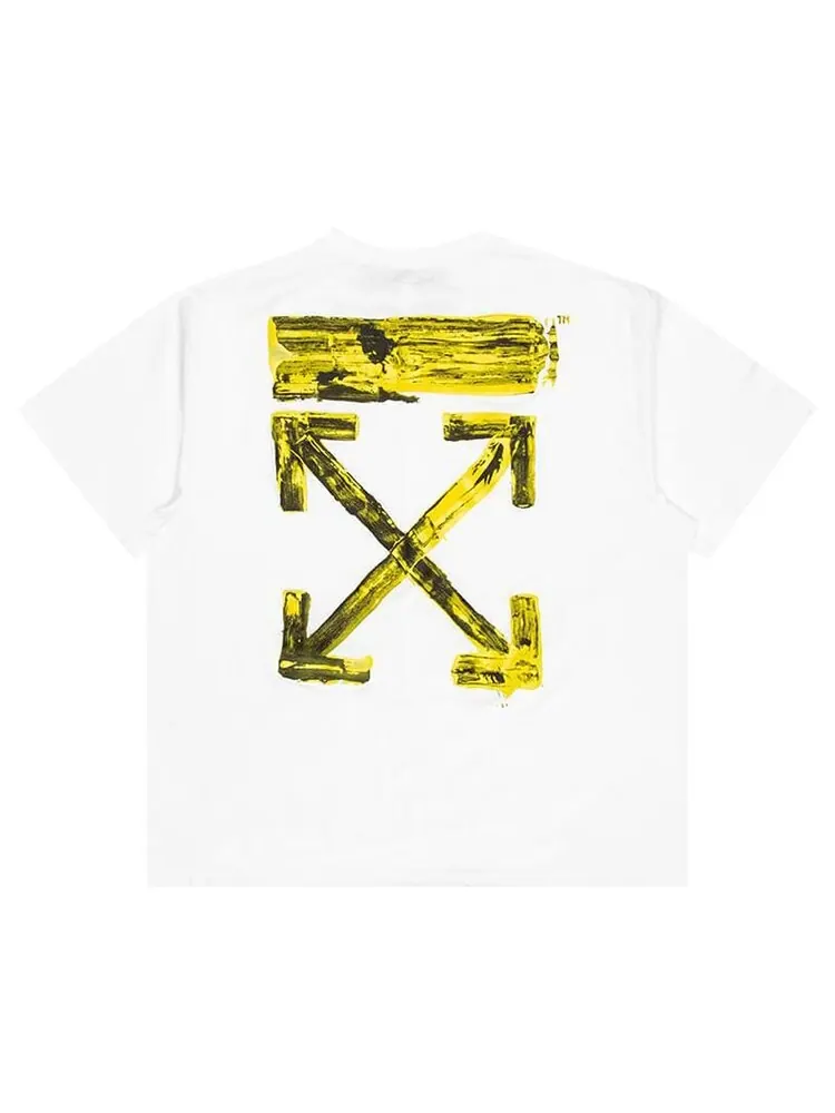 Футболка мужская Off-White Acrylic Arrows свободного кроя — изображение 2 из 3, белый