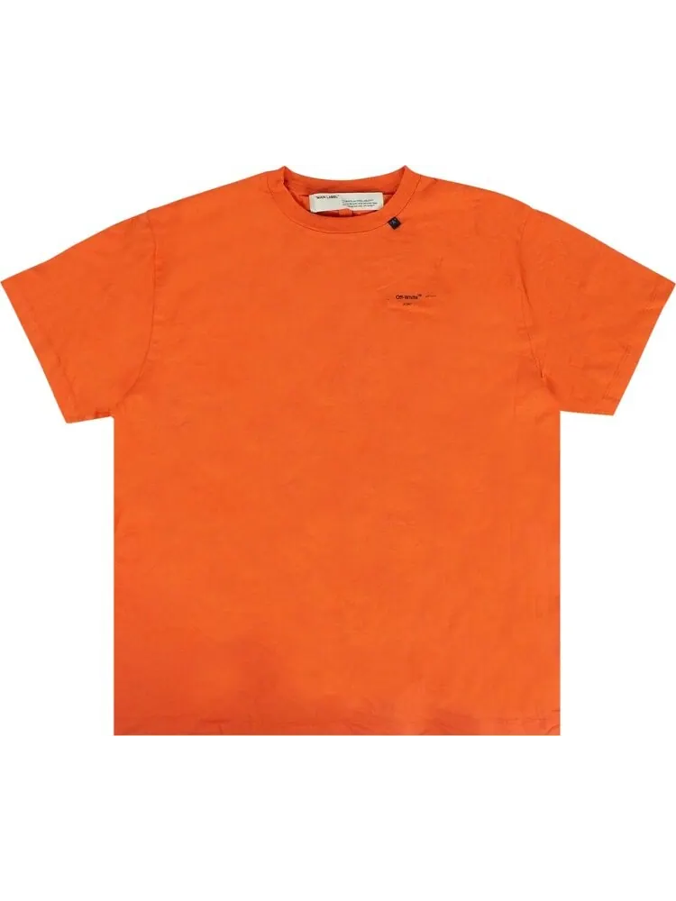 Футболка мужская Off-White Abstract Arrows с надписью — изображение 1 из 2, оранжевый