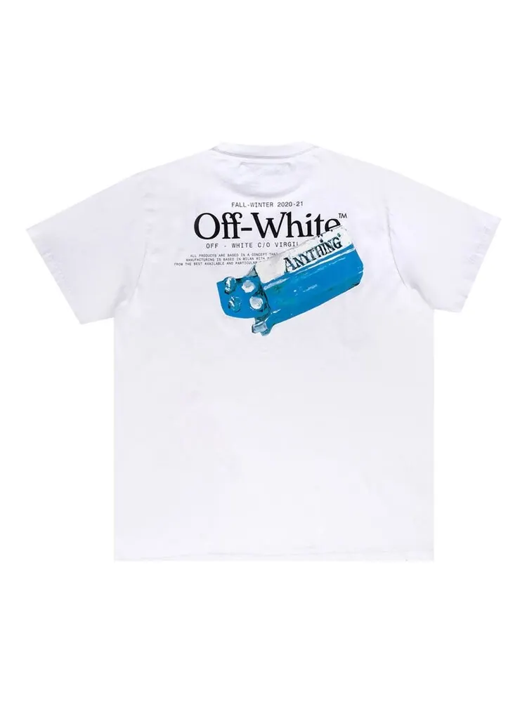 Футболка мужская Off-White Pascale Medicine свободного кроя — изображение 2 из 2, белый