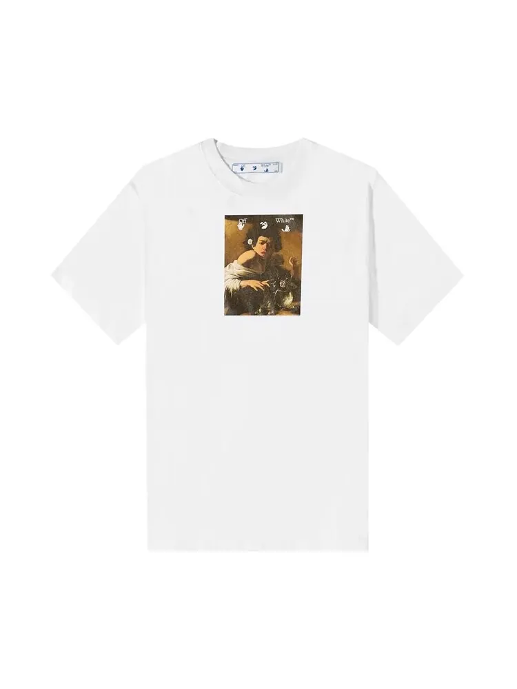 Футболка мужская Off-White Caravaggio Boy с принтом — изображение 1 из 1, белый
