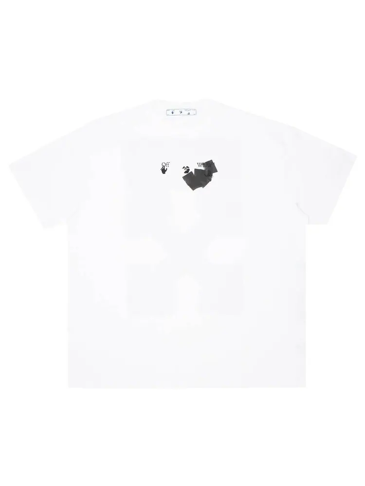 Футболка мужская Off-White Jumbo Marker с контрастным принтом — изображение 1 из 2, белый