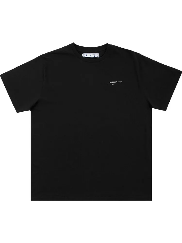 Футболка мужская Off-White Colour Painting Diagonals свободного кроя с принтом — изображение 1 из 2, черный