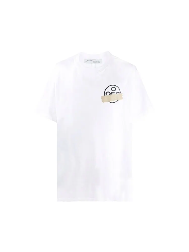 Футболка мужская Off-White с графическим принтом — изображение 1 из 1, белый