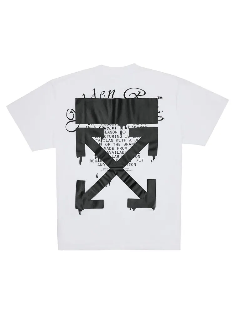 Футболка мужская Off-White Dripping Arrows с графическим принтом — изображение 2 из 3, белый