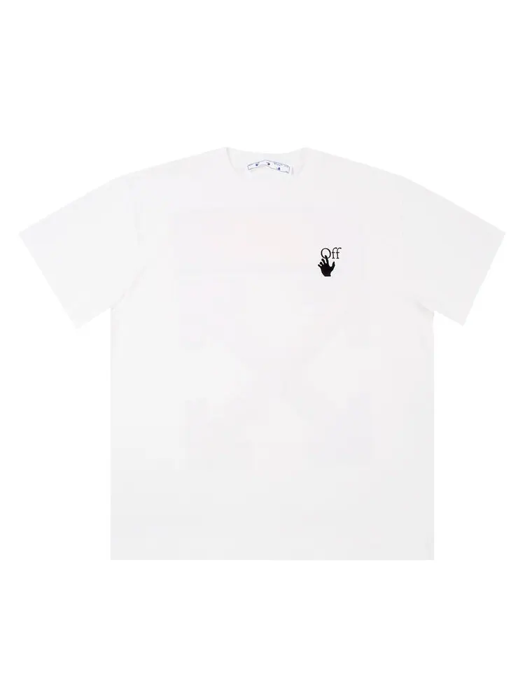 Футболка мужская Off-White Marker свободного кроя с принтом — изображение 1 из 2, белый