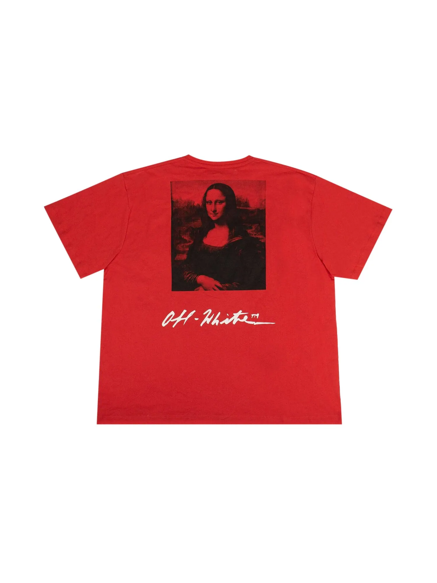 Футболка Off-White Mona Lisa Oversized — изображение 2 из 3, красный
