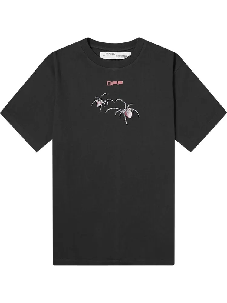 Футболка мужская Off-White Arachno с пауками — изображение 1 из 1, черный
