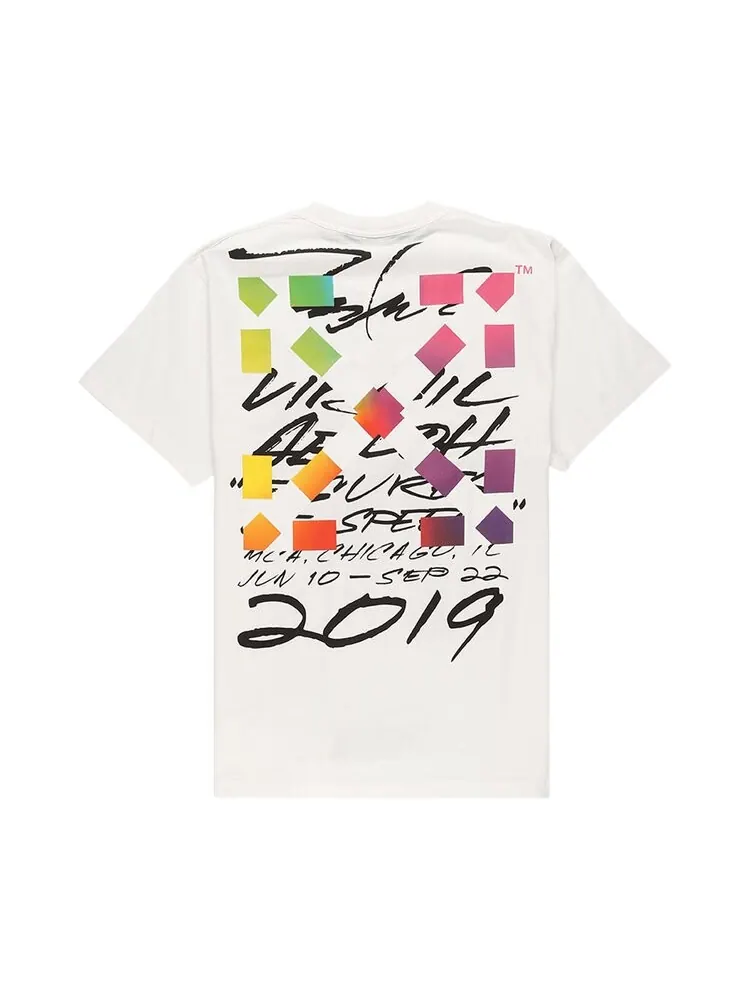 Футболка мужская Off-White Futura Alien с графическим принтом — изображение 2 из 2, белый/мультиколор