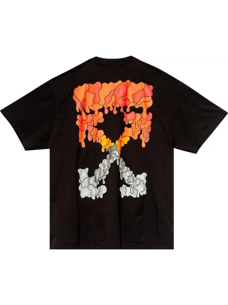 Футболка мужская Off-White Red Marker хлопковая свободная — изображение 2 из 2, черный