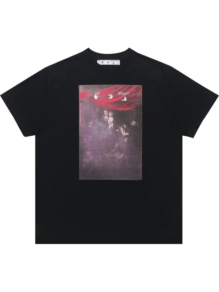 Футболка мужская Off-White Sprayed Caravaggio с принтом — изображение 1 из 1, черный