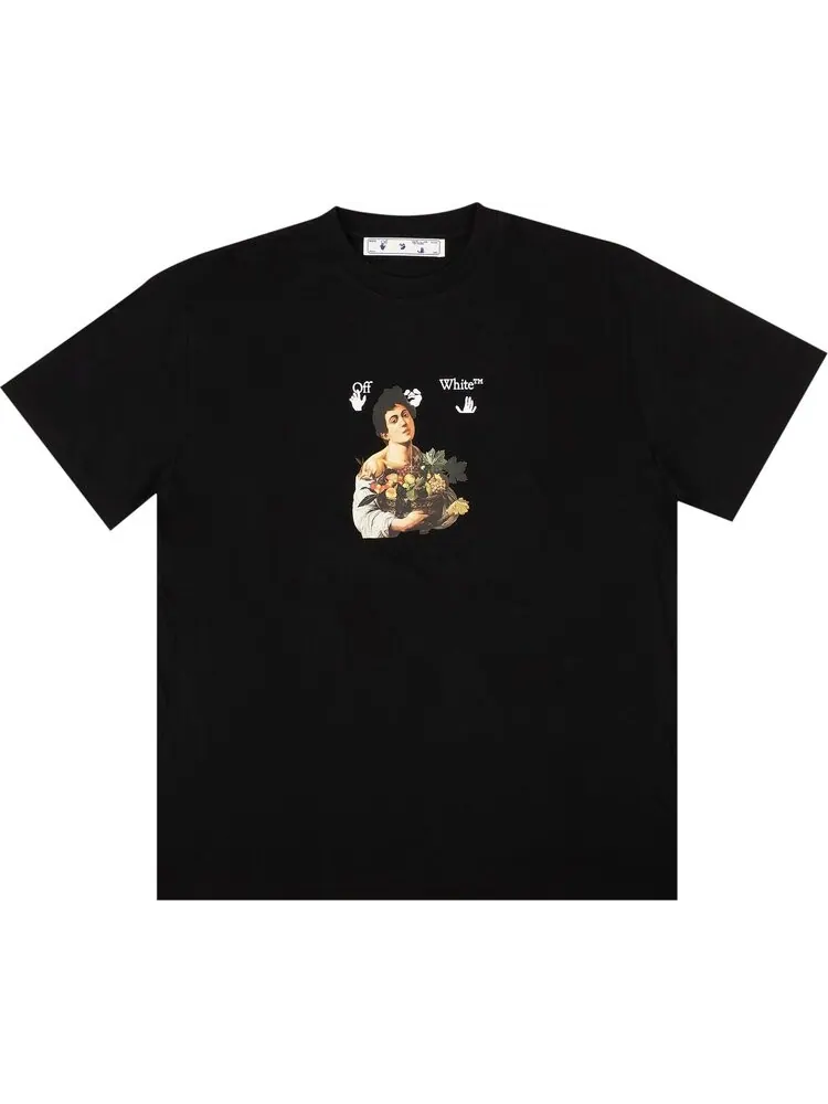 Футболка мужская Off-White Caravaggio Boy с принтом — изображение 1 из 2, черный
