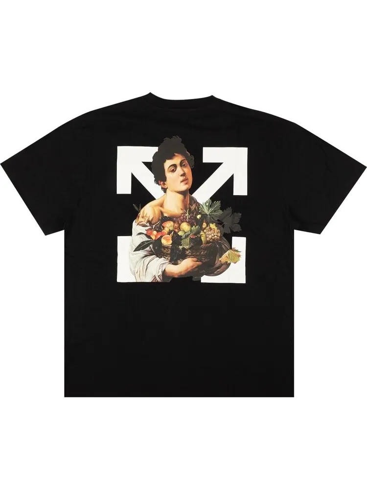 Футболка мужская Off-White Caravaggio Boy с принтом — изображение 2 из 2, черный
