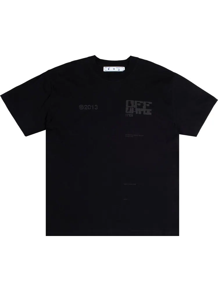 Футболка мужская Off-White Tech Marker однотонная с логотипом — изображение 1 из 1, черный