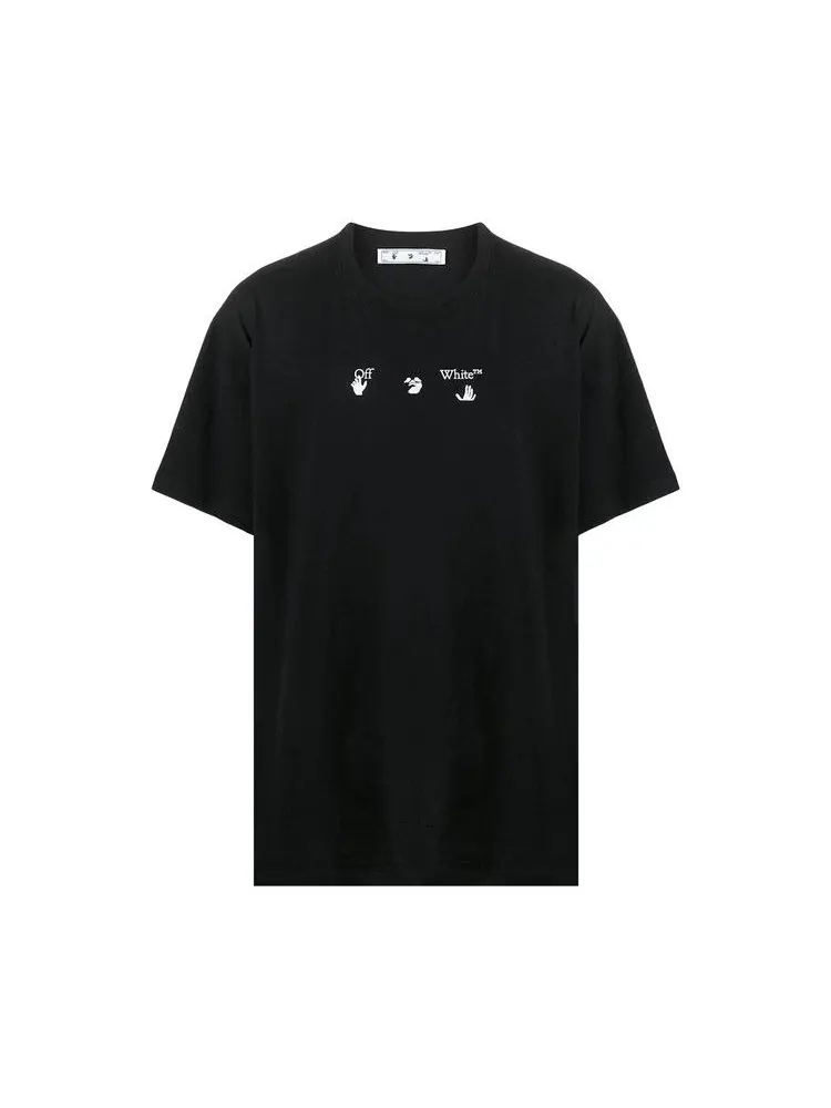 Футболка Off-White Mad Cat Over Tee — изображение 1 из 1, черный/светлый зеленый