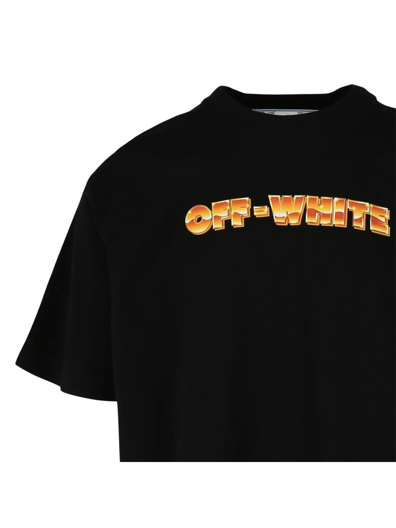 Футболка с круглым вырезом Off-White Arrows — изображение 3 из 3, черный/оранжевый