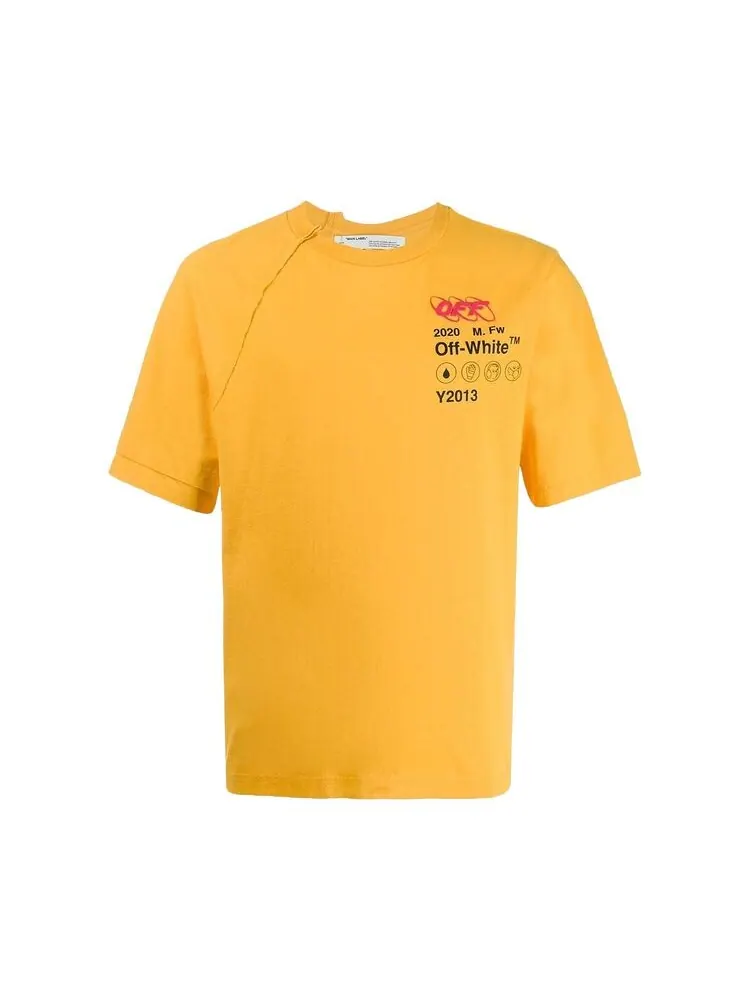 Футболка Off-White Industrial Y013 Short-Sleeve Recon Tee Yellow/Black — изображение 1 из 3, желтый/черный