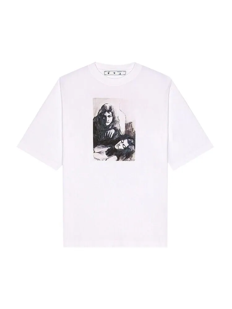 Футболка Off-White Mirko Artist Short-Sleeve Skate Tee — изображение 1 из 2, белый