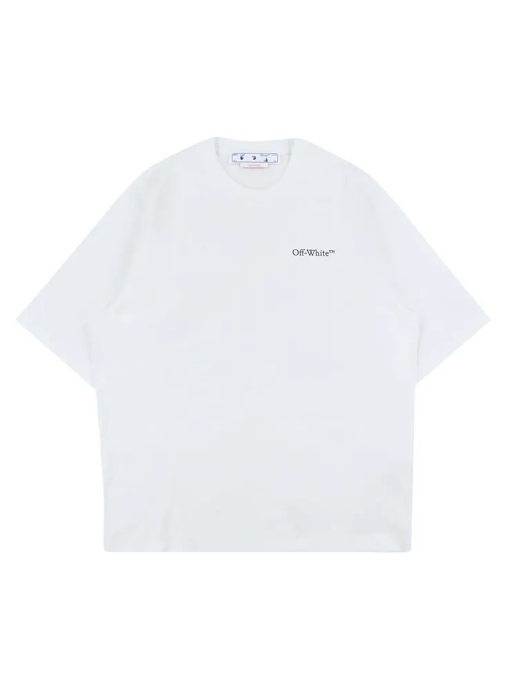 Футболка мужская Off-White Caravaggio свободного кроя с логотипом — изображение 1 из 2, белый