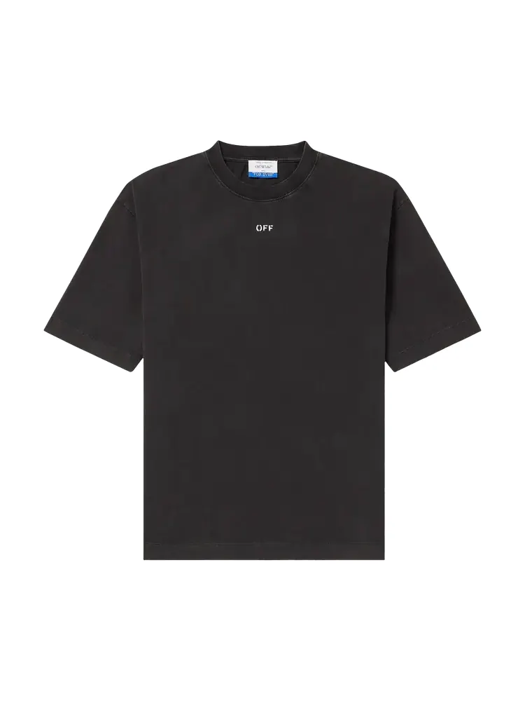 Футболка Off-White St. Matthew Skate Short-Sleeve 'Black/Grey' — изображение 1 из 1, черный