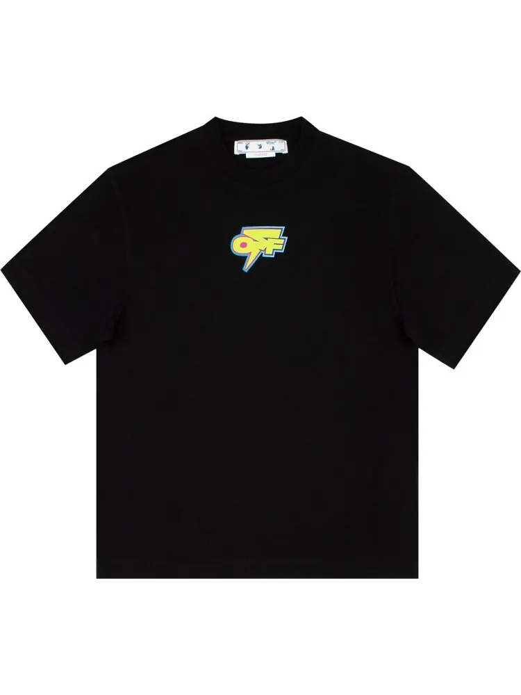 Футболка мужская Off-White Degrade Thunder свободного кроя — изображение 1 из 1, черный