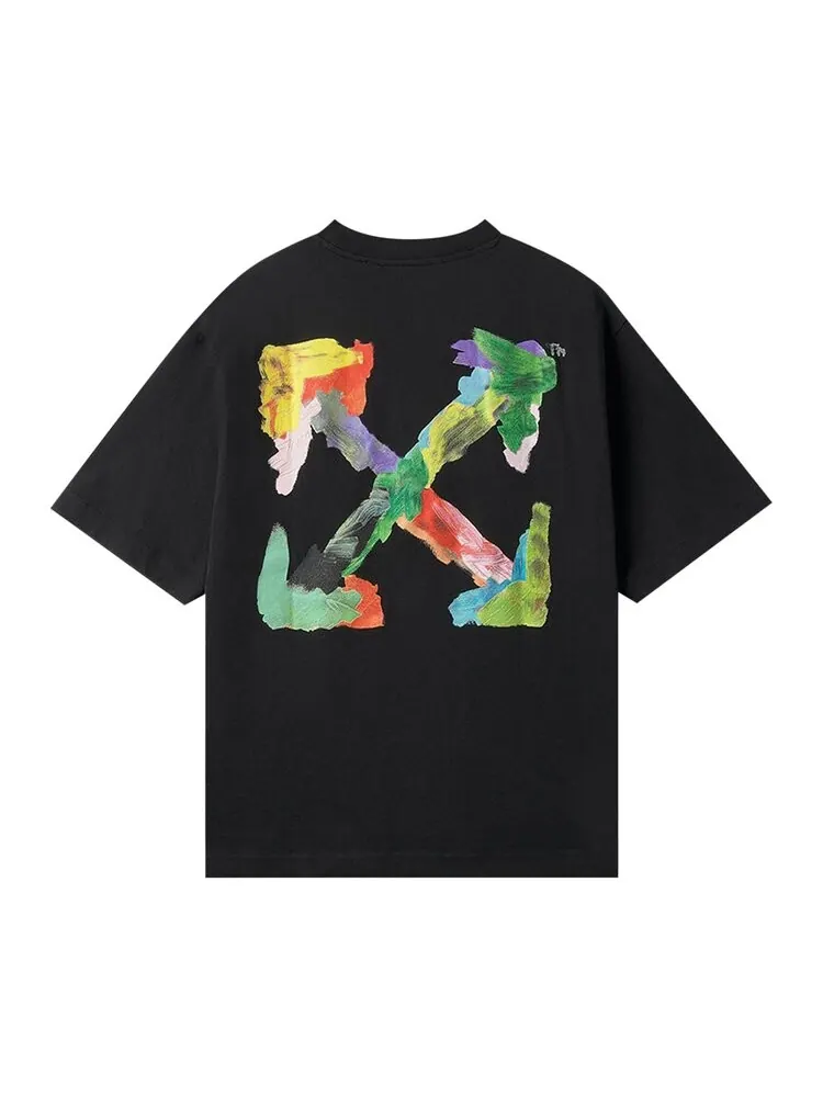 Футболка Off-White Brush Arrow Over Skate Short-Sleeve 'White/Multicolor' — изображение 2 из 2, белый