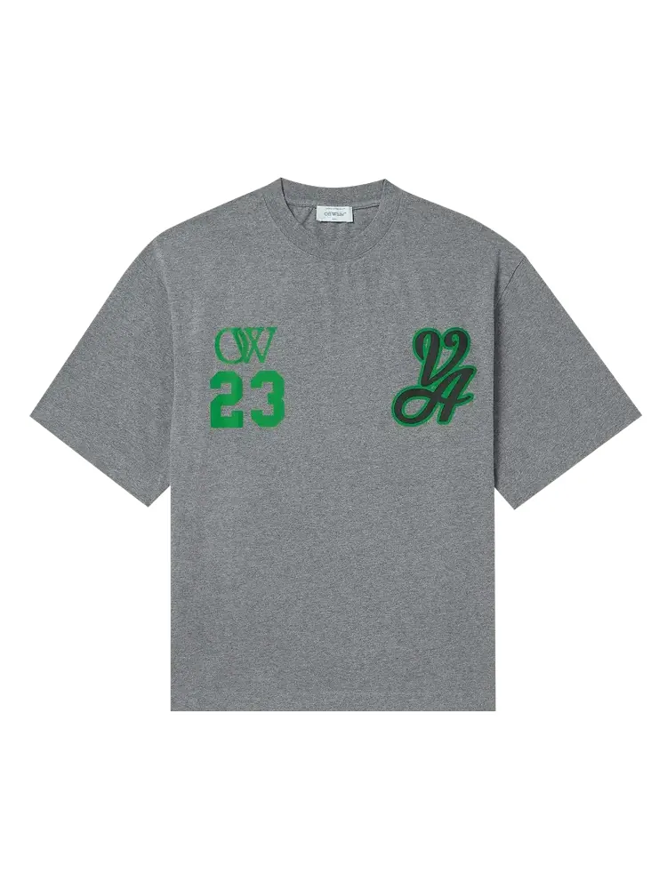 Футболка Off-White 23 Varsity Skate Short-Sleeve 'Melange Grey' — изображение 1 из 1, серый