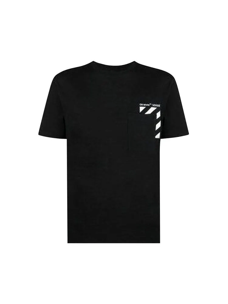 Футболка Off-White Diag Slim Short-Sleeve Tee — изображение 1 из 1, черный/белый