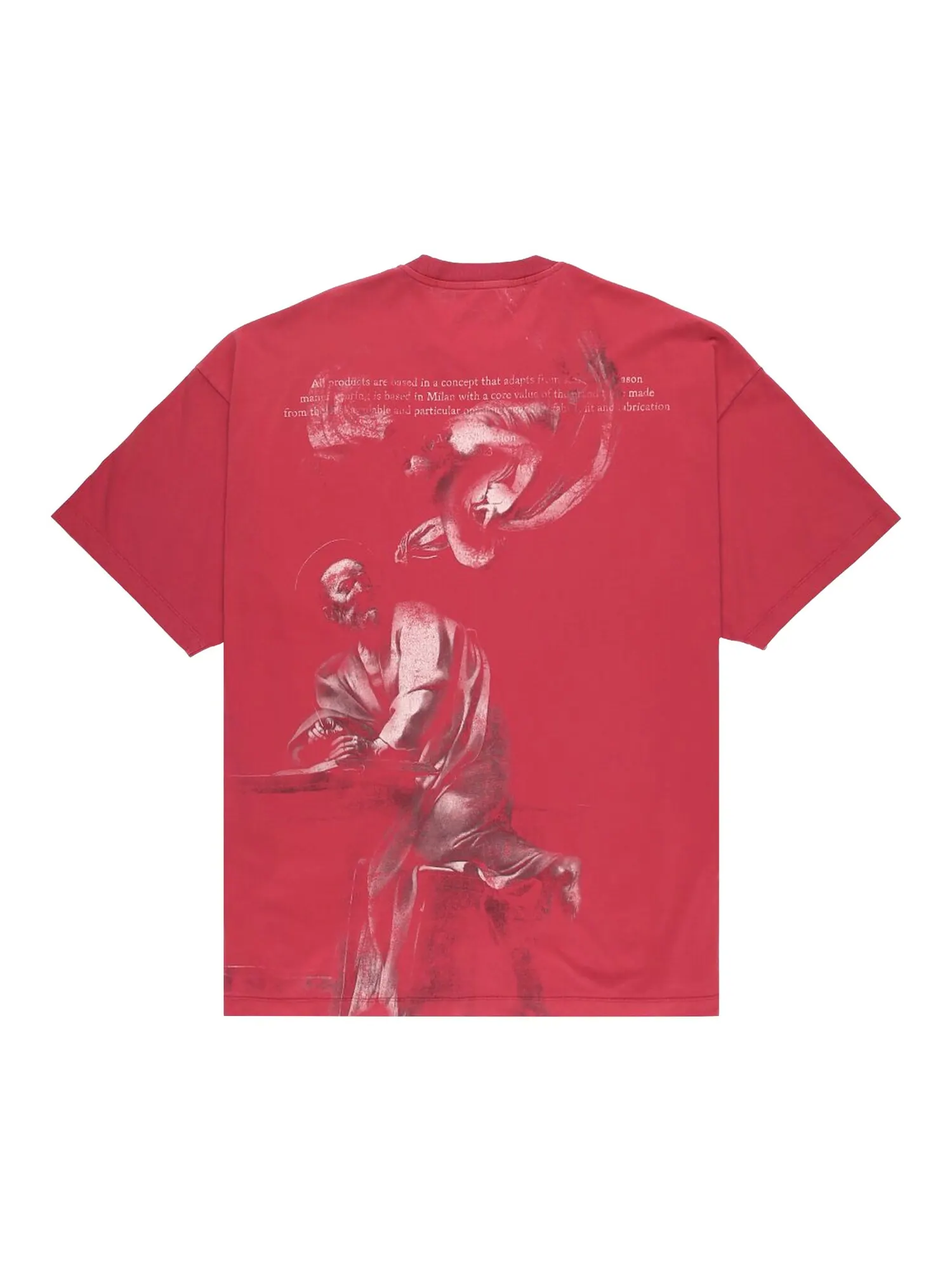 Футболка Off-White St. Matthew Over — изображение 2 из 2, красный/серый