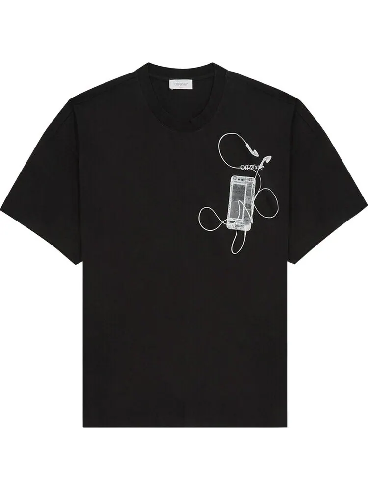 Футболка Off-White Short-Sleeve 'Black/Grey' — изображение 1 из 1, черный