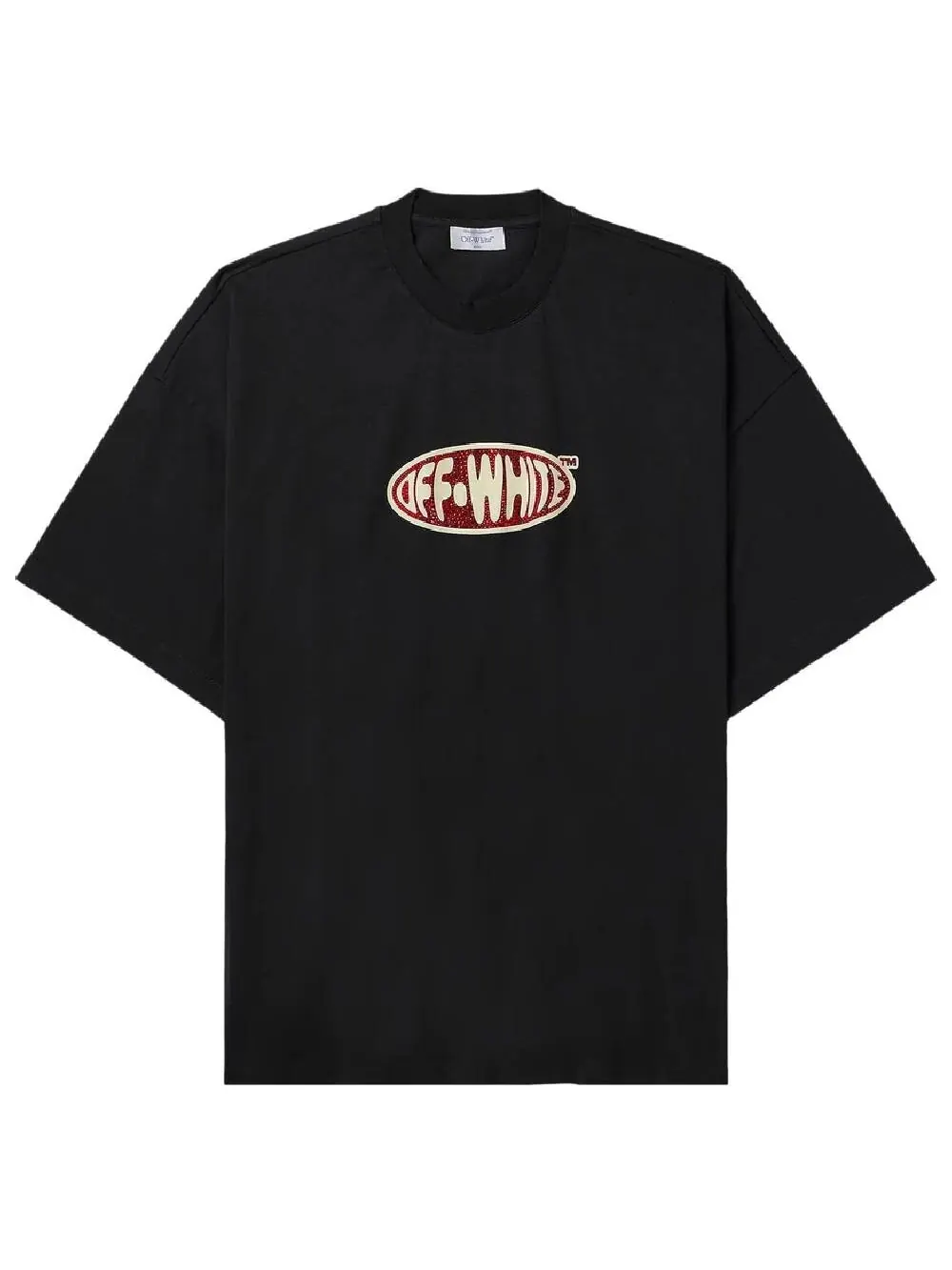 Футболка Off White Crystal Round Logo — изображение 1 из 1, черный