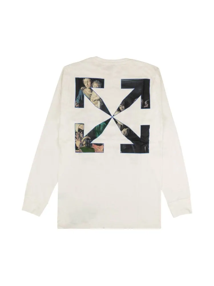Футболка Off-White Caravaggio Painting Long-Sleeve Tee — изображение 2 из 2, белый
