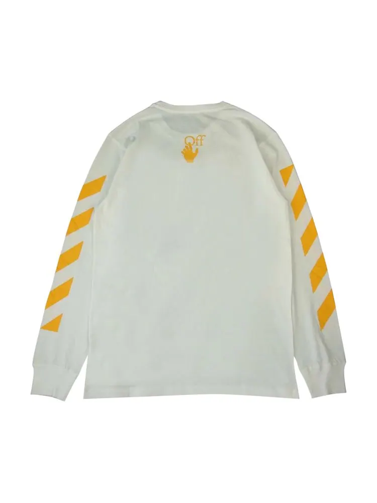 Футболка Off-White Caravaggio Painting Print Long-Sleeve Tee 'White/Yellow' — изображение 2 из 2, белый/желтый