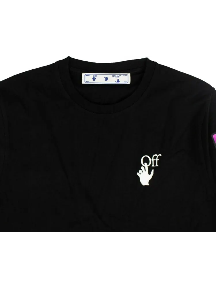 Лонгслив мужской Off-White Marker с цветным принтом — изображение 3 из 3, черный