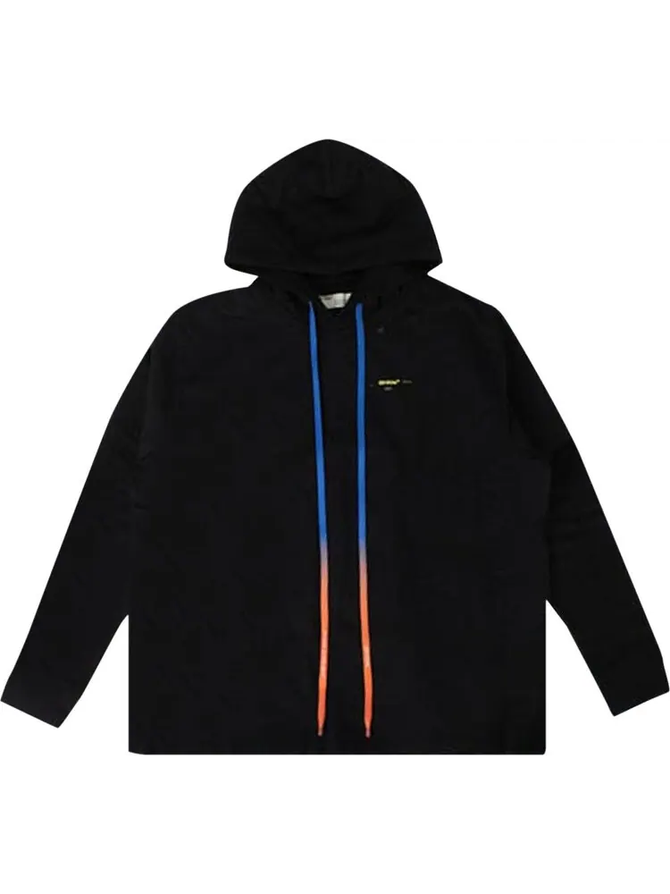 Худи мужская Off-White Acrylic Arrows Double Tee с капюшоном и принтом — изображение 1 из 2, черный