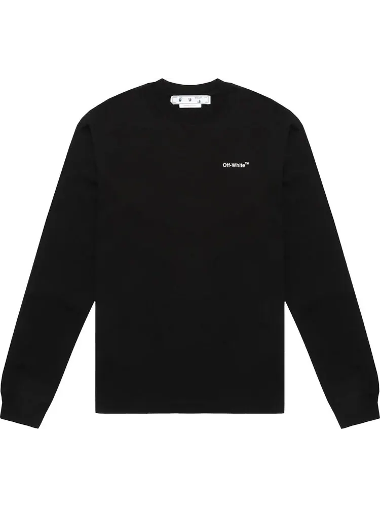 Лонгслив Off-White Caravaggio Arrow Skate Long-Sleeve Tee 'Black/White' — изображение 1 из 1, черный