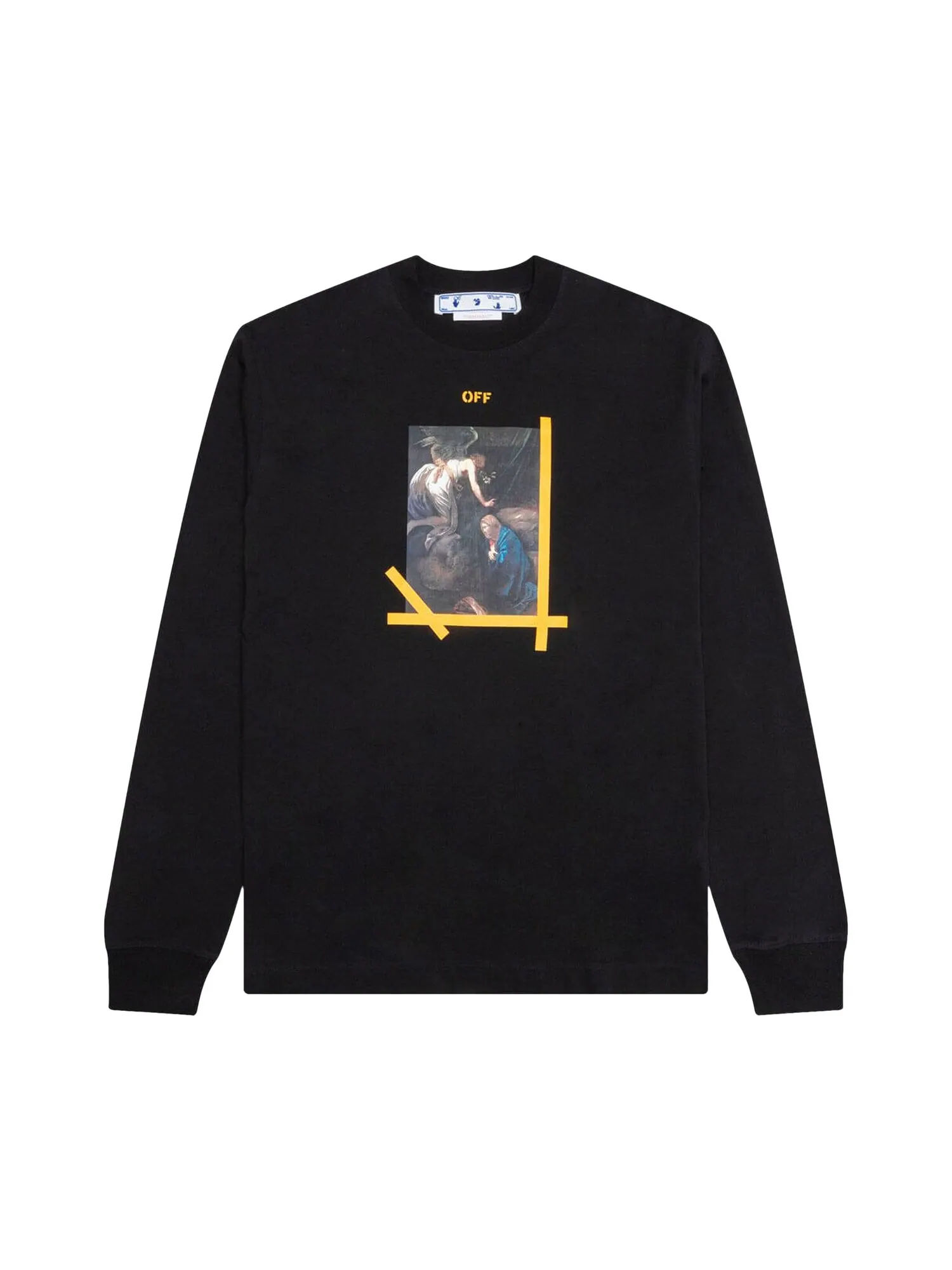Футболка с длинными рукавами Off-White Arrow Caravaggio Ann Skate — изображение 1 из 2, черный/белый