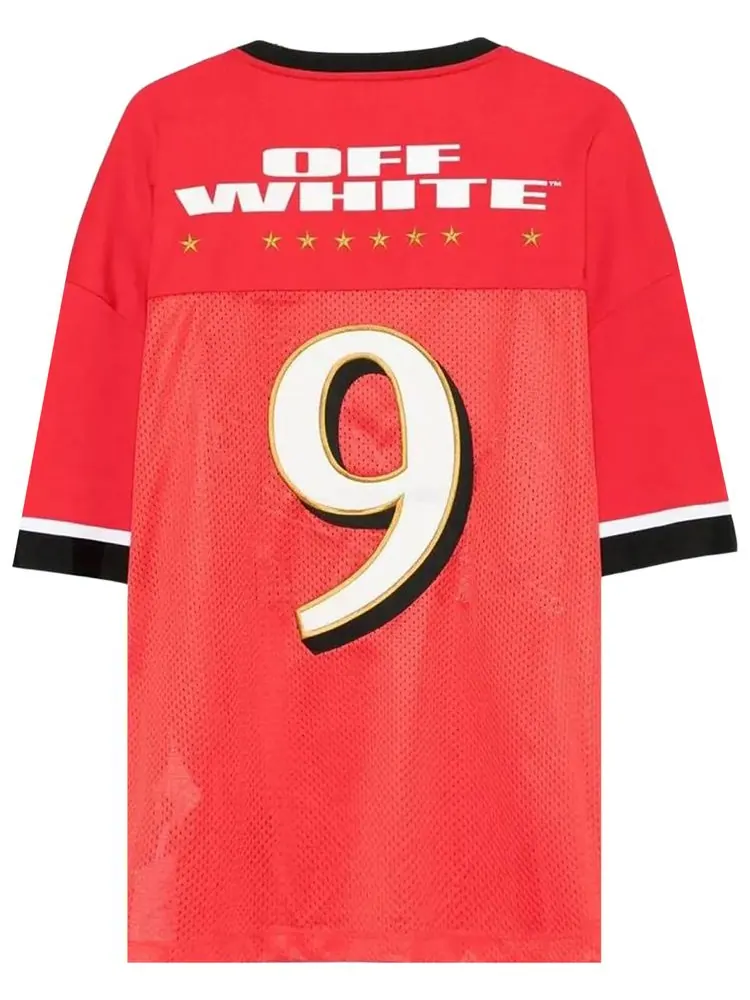 Футболка с коротким рукавом Off-White Type Logo Mesh Football — изображение 2 из 2, белый