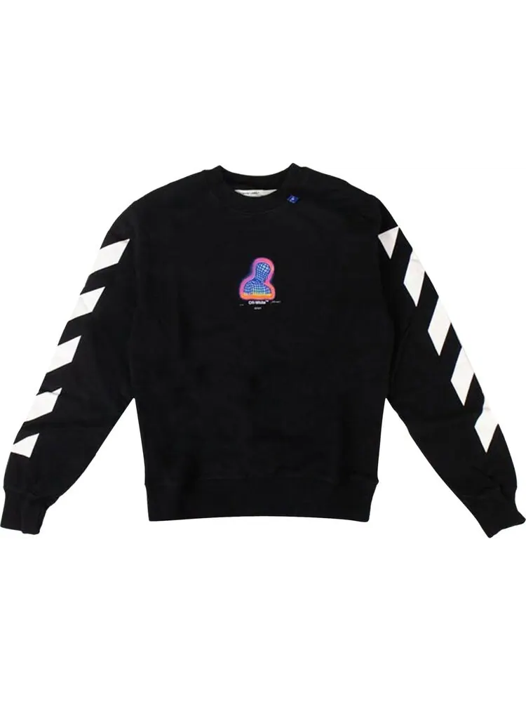 Толстовка Off-White Thermo Men Sweatshirt 'Black' — изображение 1 из 2, черный