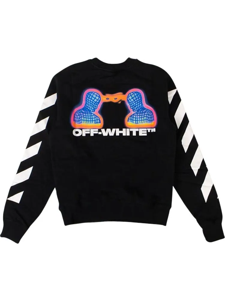 Толстовка Off-White Thermo Men Sweatshirt 'Black' — изображение 2 из 2, черный